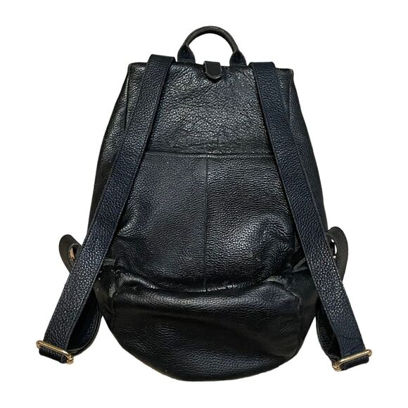 Aimee Kestenberg Tamitha Backpack Black Soft Pebbled Leather Adj Shoulder Strap. main image 14